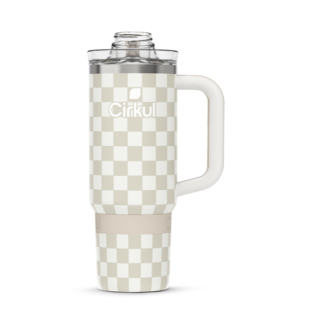 Limited Edition: 30oz. Taupe Tartan Travel StrawSip™ Tumbler | Classic Pick