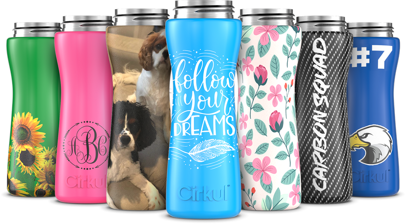 Custom 22oz. Stainless Steel Bottle & Comfort Grip Lid | Soft Select
